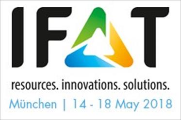 Συμμετοχή στην Παγκόσμια έκθεση περιβάλλοντος IFAT στο Μόναχο 14-18 Μαΐου 2018